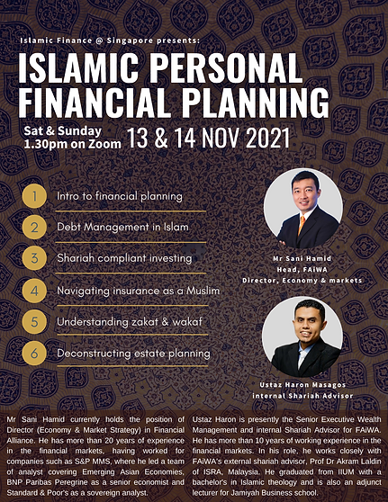 Islamic Personal Financial Planning 101 Nov Edition