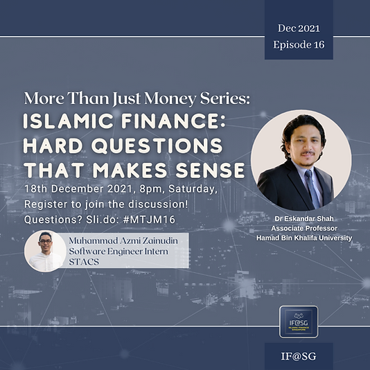 MTJM E16 Islamic Finance Hard Questions That Make Sense with Assoc Prof Dr. Eskandar Shah