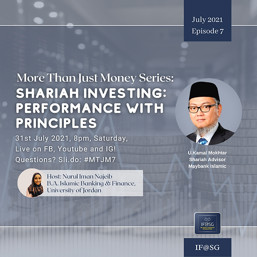 MTJM E7 Shariah Investing Performance With Principles with Ustaz Kamal Mokhtar
