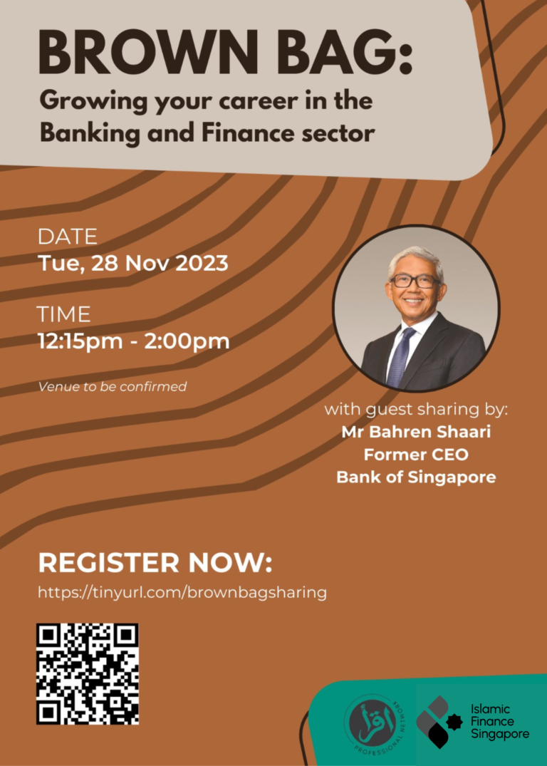 We're thrilled to extend an exclusive invitation for you to join us in an enlightening brownbag session featuring the esteemed Mr. Bahren Shaari, former CEO of Bank of Singapore. Set aside some time on Tuesday, November 28, from 12:15 p.m. to 2:00 p.m. at Etiqa's office in One Raffles Quay Level 22, as Mr. Bahren shares invaluable insights on propelling your career within the banking and finance sector. Discover strategies to advance in your professional journey and uncover lucrative opportunities that align with your career aspirations! Most importantly, network with other peers in the finance industry, whether you are still a graduate or just started working!